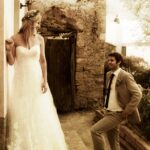 wedding corfu traditional mansion exchange vows